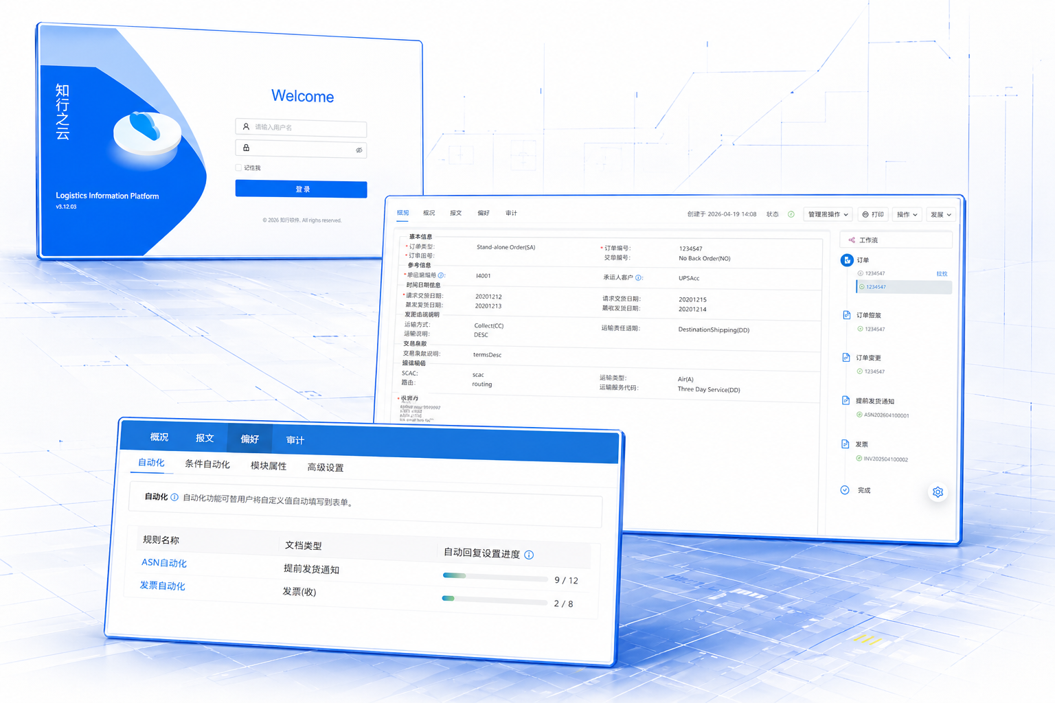 知行之云 Web EDI 云服务方案图